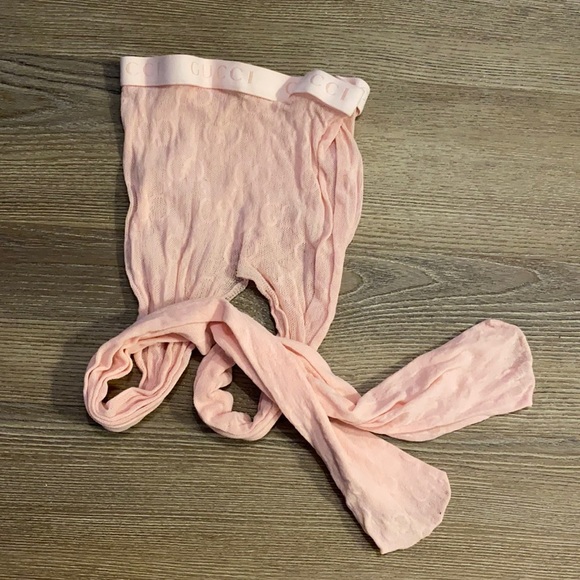 Gucci Accessories - Gucci Pink Monogram Tights